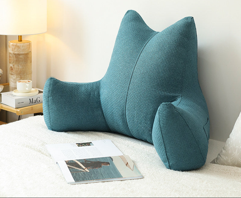 Soft Bedside Backrest Cushion – Large Washable Reading & Sofa Pillow