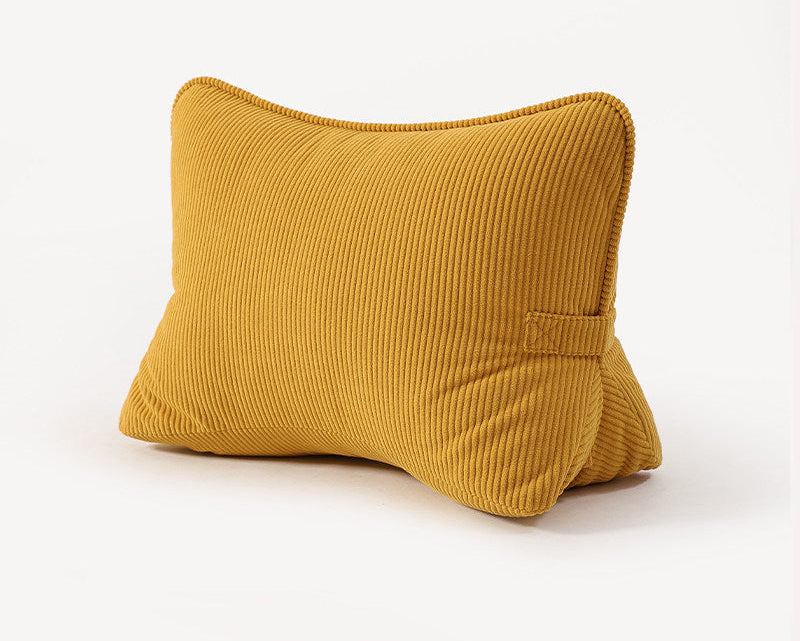 Large Backrest Pillow for Bed & Sofa – Lumbar Cushion for Reading & Phone Use