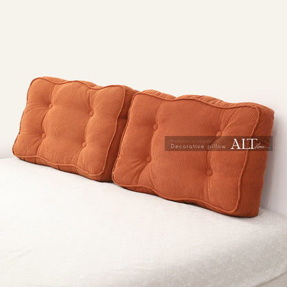 Soft Headboard Backrest Cushion – Large Washable Bed & Sofa Support Pillow
