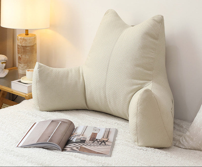 Soft Bedside Backrest Cushion – Large Washable Reading & Sofa Pillow