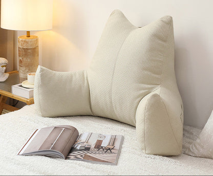 Soft Bedside Backrest Cushion – Large Washable Reading & Sofa Pillow