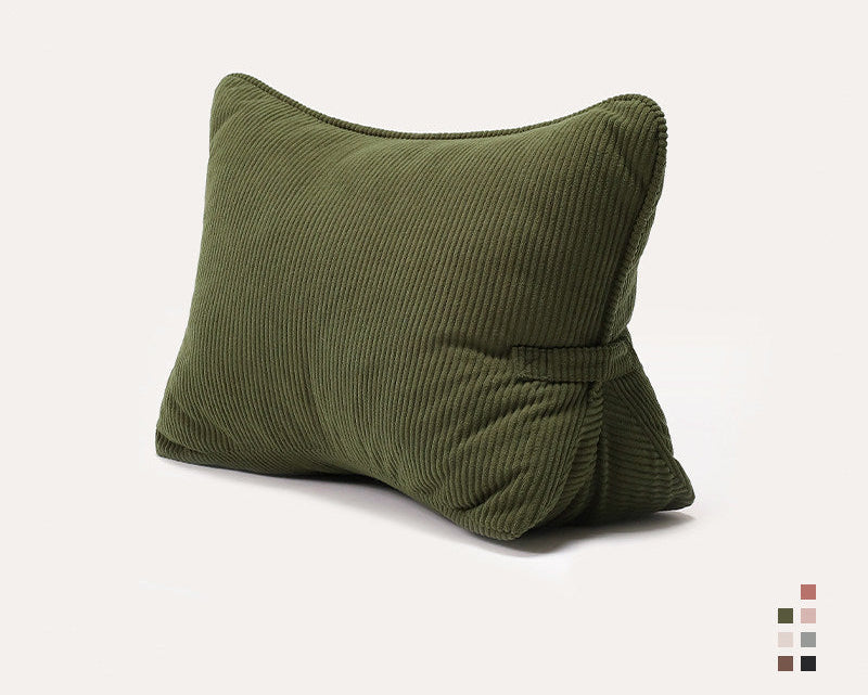 Large Backrest Pillow for Bed & Sofa – Lumbar Cushion for Reading & Phone Use