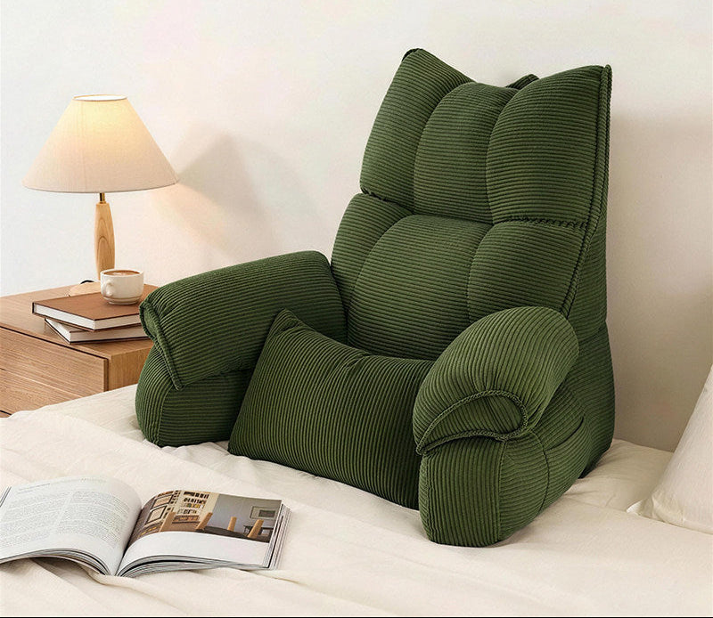 Large Bed Backrest Cushion – Soft Reading, Phone & Sofa Support Pillow