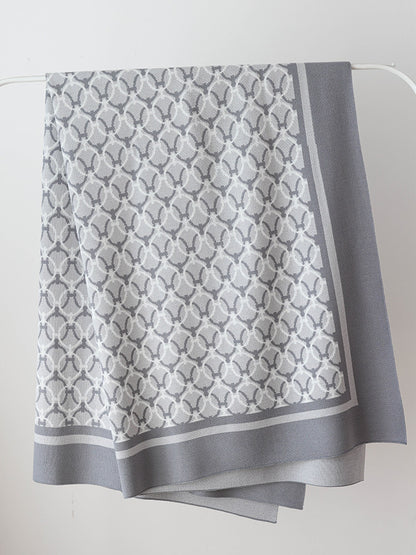 Retro Old Money Knitted Throw Blanket – Elegant Sofa & Bed Decorative Throw