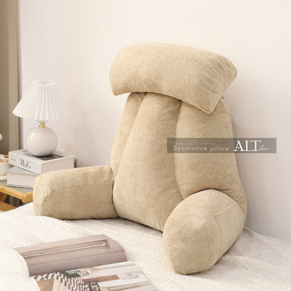 Soft Bedside Backrest Pillow – Large Reading & Sofa Cushion