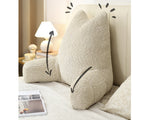 Large Bed Backrest Cushion – Washable Reading & Sofa Pillow
