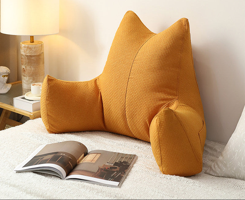 Soft Bedside Backrest Cushion – Large Washable Reading & Sofa Pillow
