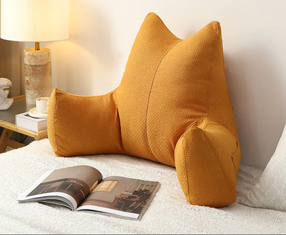 Soft Bedside Backrest Cushion – Large Washable Reading & Sofa Pillow