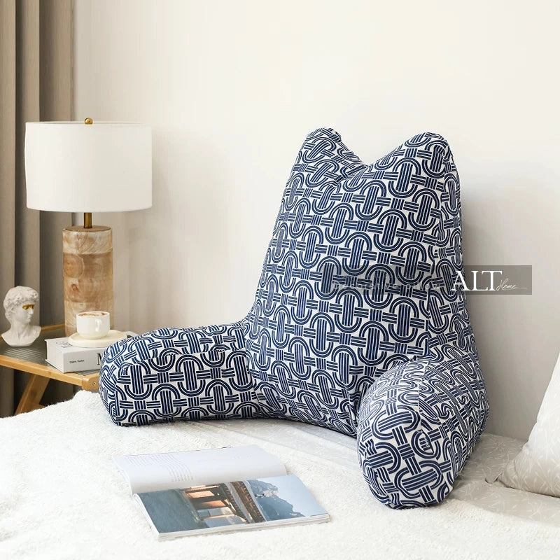 Chinese Style Bed Backrest Cushion – Large Soft Reading & Sofa Pillow