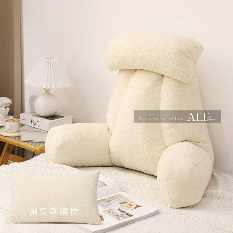 Soft Bedside Backrest Pillow – Large Reading & Sofa Cushion