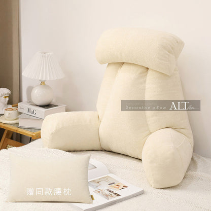 Soft Bedside Backrest Pillow – Large Reading & Sofa Cushion