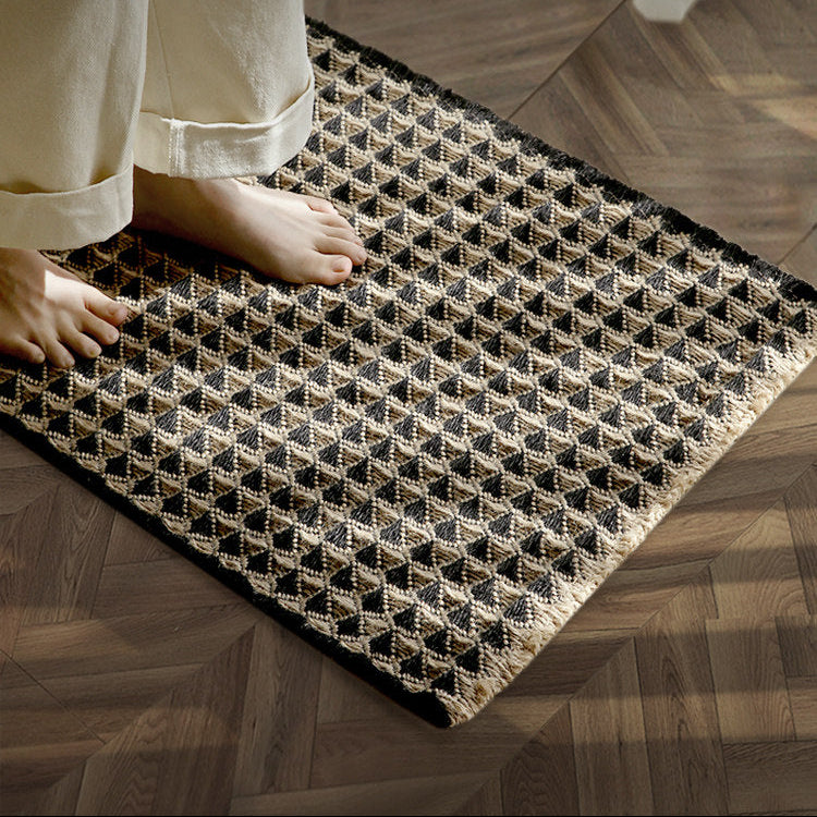 Handwoven Jute Rug – Wabi-Sabi Natural Floor Mat for Living Room & Entryway