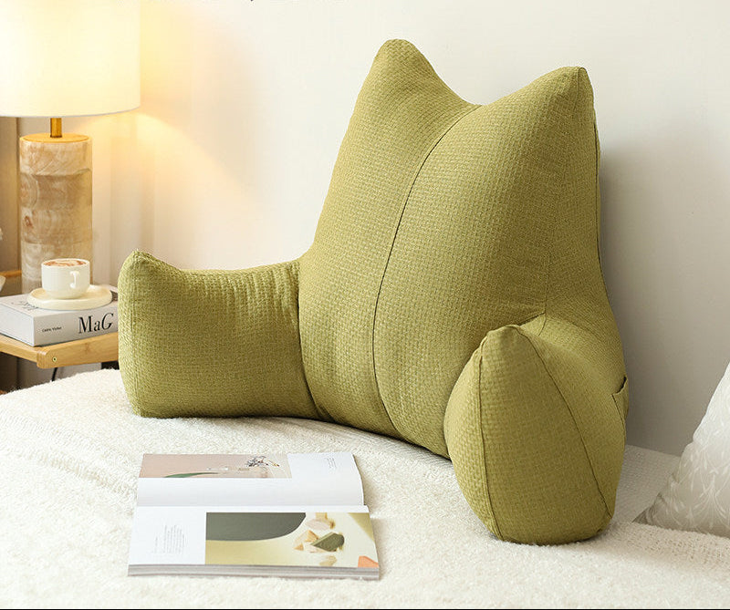 Soft Bedside Backrest Cushion – Large Washable Reading & Sofa Pillow