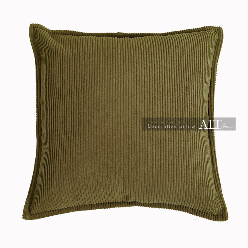 Luxury Corduroy Pillow Cover – High-End Sofa & Bedside Cushion Case