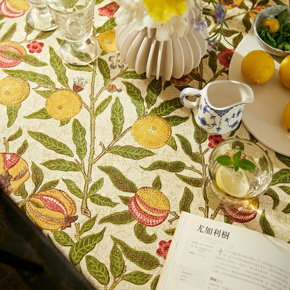 Prefer to set modern style tablecloth, household fruit, atmosphere, English cover cloth, dining table, rectangular coffee table, tablecloth customization