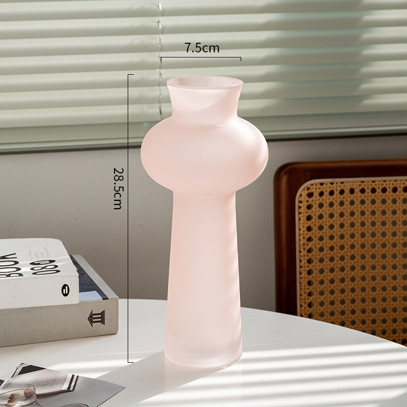 French Vintage Glass Vase – Elegant Flower Arrangement &amp; Table Decor