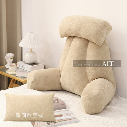 Soft Bedside Backrest Pillow – Large Reading & Sofa Cushion