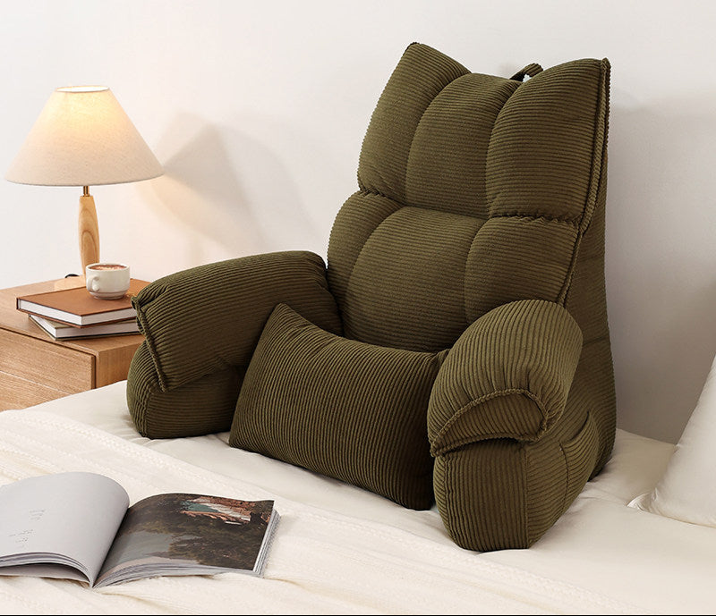 Large Bed Backrest Cushion – Soft Reading, Phone & Sofa Support Pillow