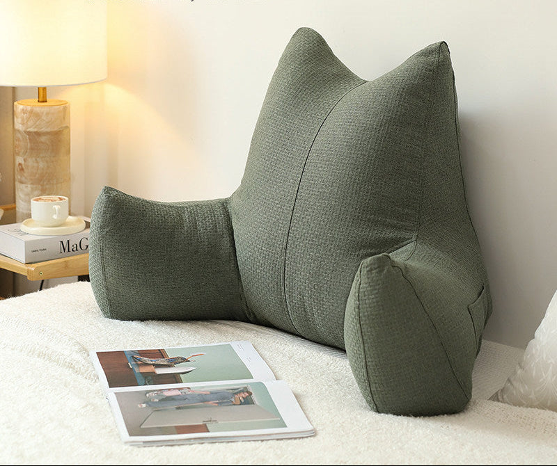 Soft Bedside Backrest Cushion – Large Washable Reading & Sofa Pillow
