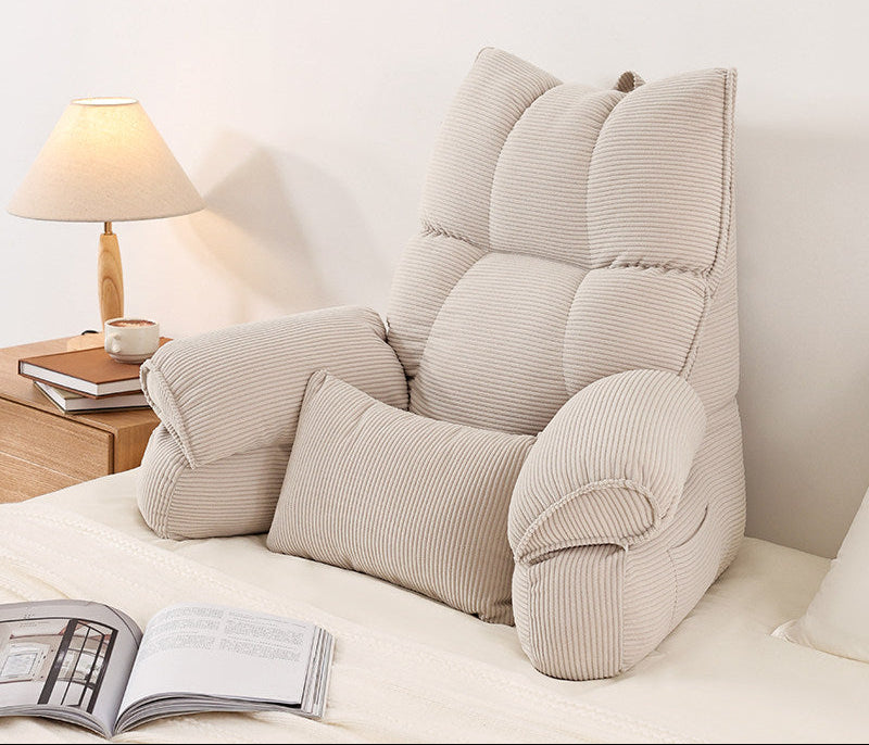 Bedside Reading Backrest Cushion – Soft Sofa & Bay Window Pillow