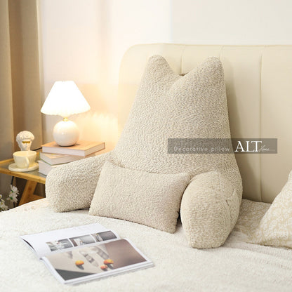 Large Bed Backrest Cushion – Washable Reading & Sofa Pillow