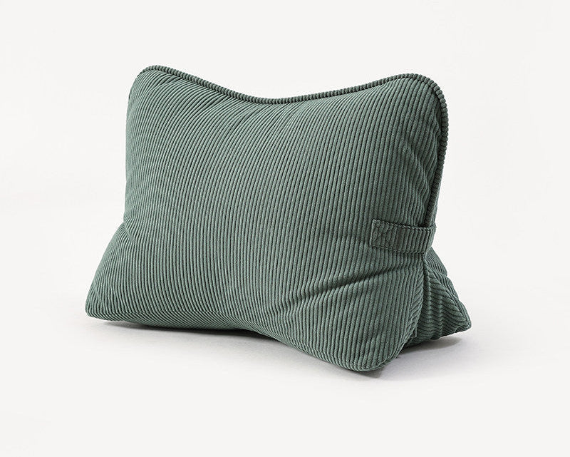 Large Backrest Pillow for Bed & Sofa – Lumbar Cushion for Reading & Phone Use
