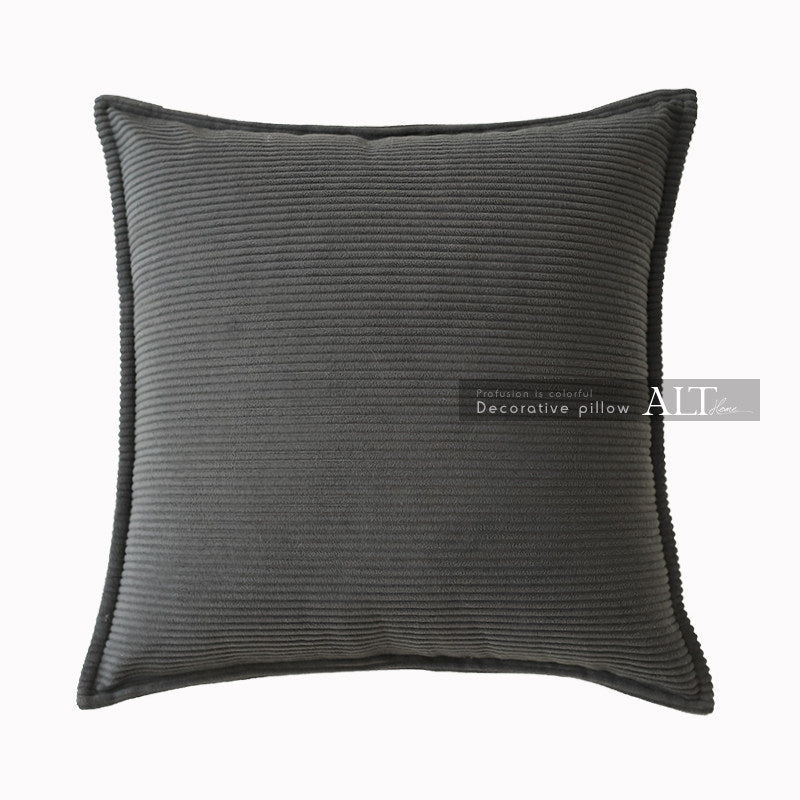Luxury Corduroy Pillow Cover – High-End Sofa & Bedside Cushion Case