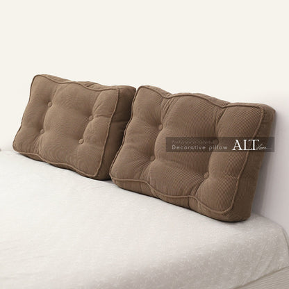 Soft Headboard Backrest Cushion – Large Washable Bed & Sofa Support Pillow