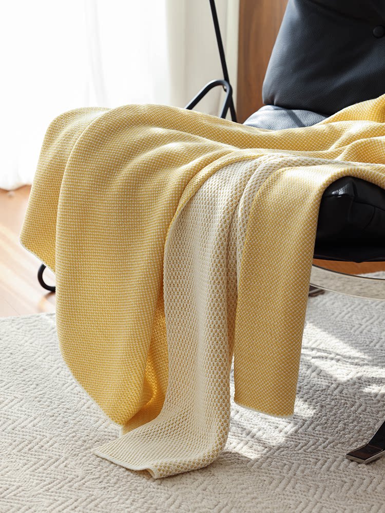 Casual Knitted Throw Blanket – Cozy Sofa, Bed & Nap Decorative Blanket