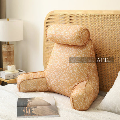 Chinese Style Bed Backrest Cushion – Large Soft Reading & Sofa Pillow