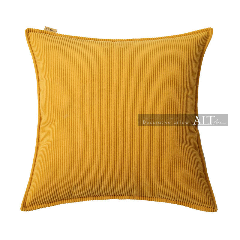 Red Corduroy Square Pillow Cover – Luxury Sofa & Bed Cushion