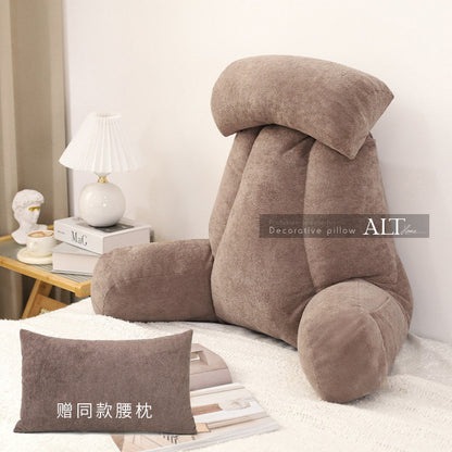 Soft Bedside Backrest Pillow – Large Reading & Sofa Cushion