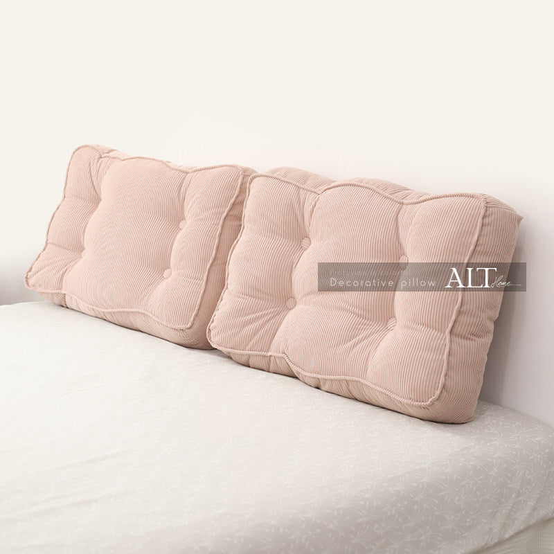 Soft Headboard Backrest Cushion – Large Washable Bed & Sofa Support Pillow