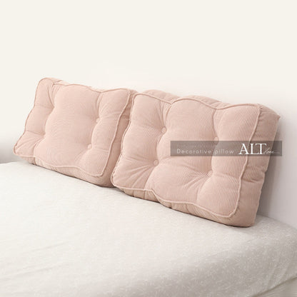 Soft Headboard Backrest Cushion – Large Washable Bed & Sofa Support Pillow