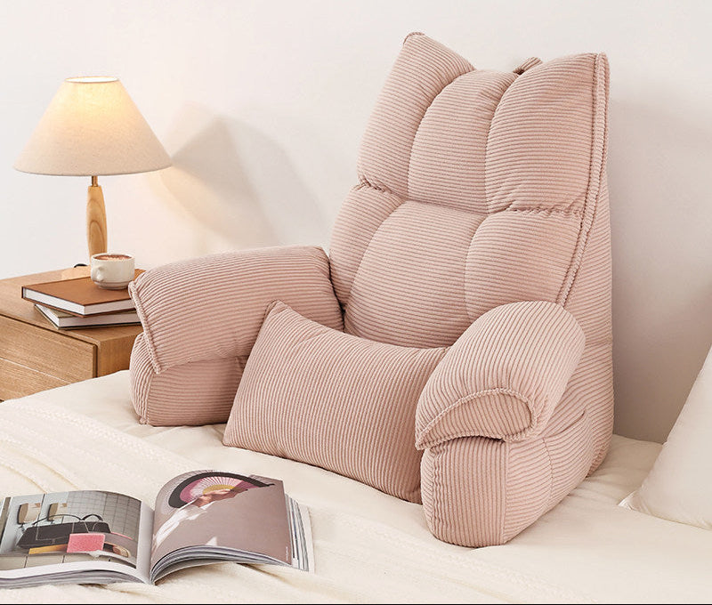 Large Bed Backrest Cushion – Soft Reading, Phone & Sofa Support Pillow