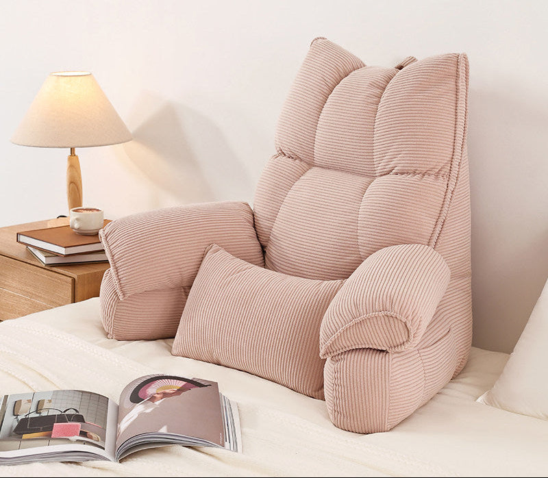 Bedside Reading Backrest Cushion – Soft Sofa & Bay Window Pillow