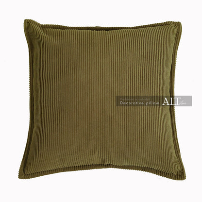 Red Corduroy Square Pillow Cover – Luxury Sofa & Bed Cushion