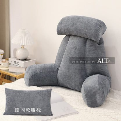 Soft Bedside Backrest Pillow – Large Reading & Sofa Cushion