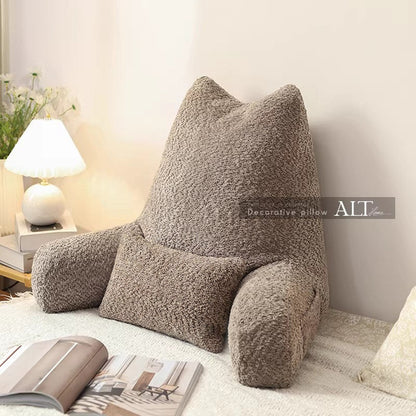 Large Bed Backrest Cushion – Washable Reading & Sofa Pillow
