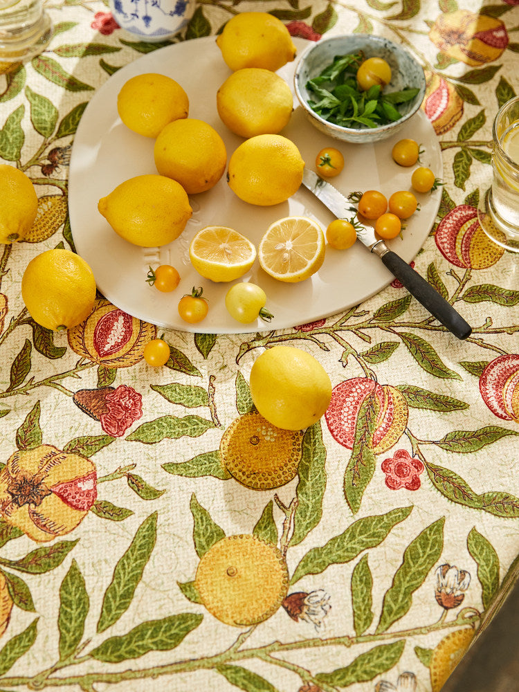 Prefer to set modern style tablecloth, household fruit, atmosphere, English cover cloth, dining table, rectangular coffee table, tablecloth customization