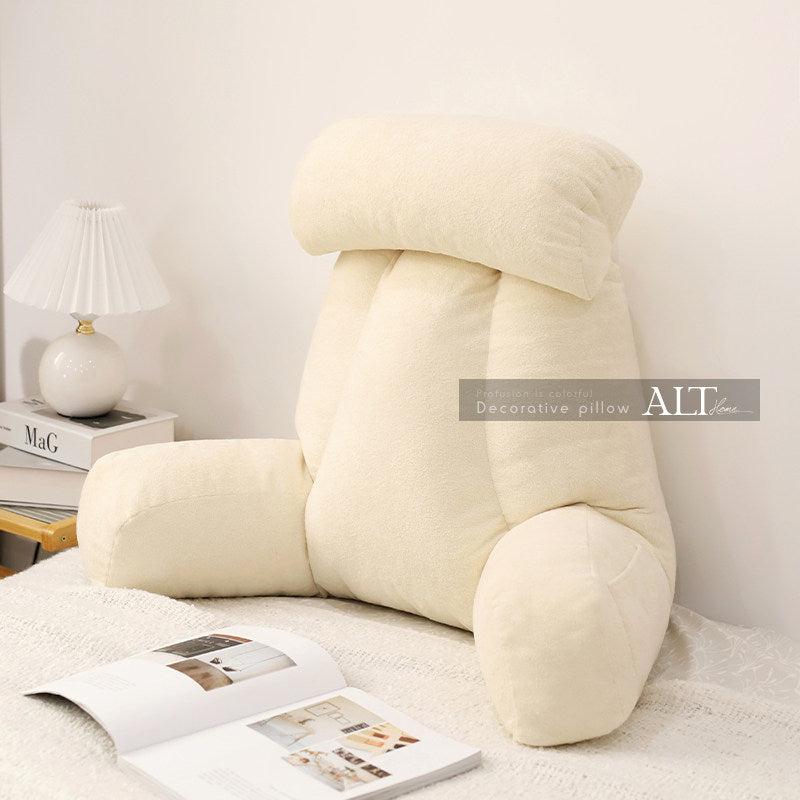 Soft Bedside Backrest Pillow – Large Reading & Sofa Cushion