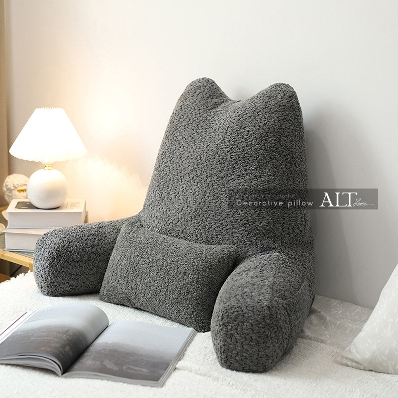 Large Bed Backrest Cushion – Washable Reading & Sofa Pillow