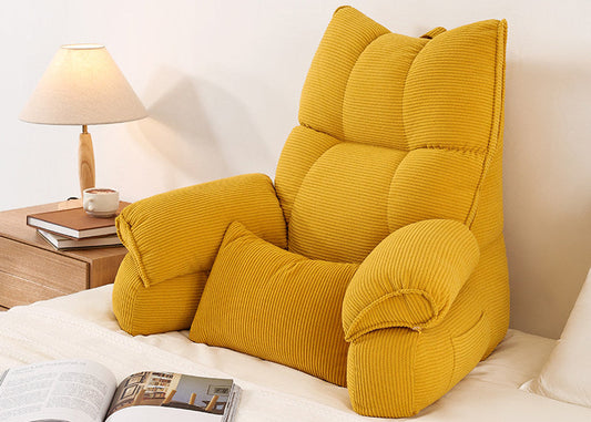 Large Bed Backrest Cushion – Soft Reading, Phone & Sofa Support Pillow