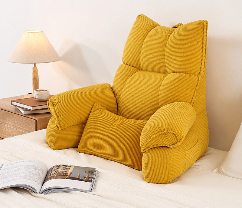 Bedside Reading Backrest Cushion – Soft Sofa & Bay Window Pillow