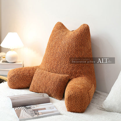 Large Bed Backrest Cushion – Washable Reading & Sofa Pillow