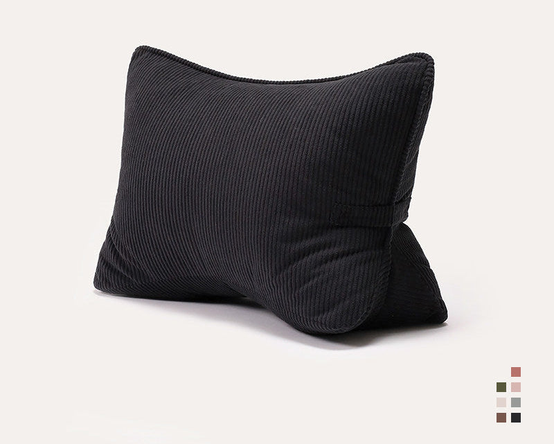 Large Backrest Pillow for Bed & Sofa – Lumbar Cushion for Reading & Phone Use