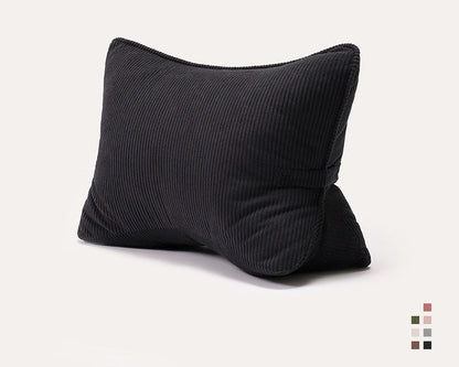 Large Backrest Pillow for Bed & Sofa – Lumbar Cushion for Reading & Phone Use