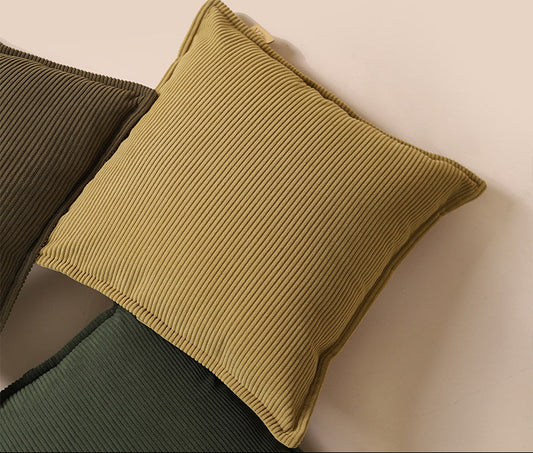 Luxury Corduroy Pillow Cover – High-End Sofa & Bedside Cushion Case