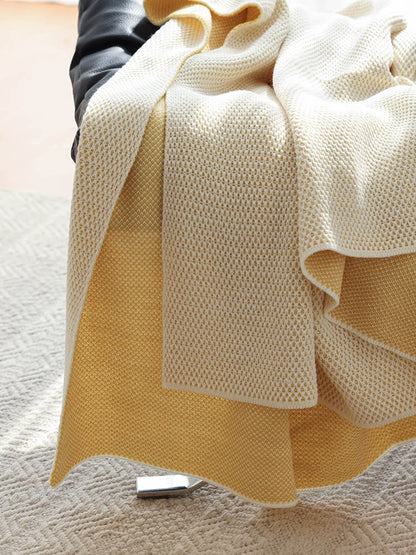 Casual Knitted Throw Blanket – Cozy Sofa, Bed & Nap Decorative Blanket