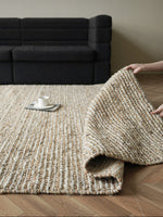 Wanyin Handwoven Jute & Wool Rug – Wabi-Sabi Living Room Carpet
